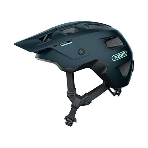 ABUS Casco MTB MoDrop - casco de ciclismo robusto con buena ventilación para ciclistas de montaña - ajuste personalizado - unisex