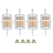 Hipa (Pack of 4 24 050 13-S Fuel Filter 15 Micron for Kohler CH20S - CH25S, CH670S CH730S - CH750S LH640S LH685S LH690S LH750S LH755S, SV720S to SV740S