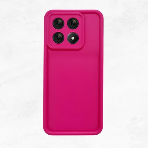 Image of Scalebee Back Cover for Poco X6 Pro 5G / Mi Redmi K70E 5G | Full Camera Protection | Liquid Silicon Case | Flexible Bumper Case for Poco X6 Pro 5G / Mi Redmi K70E 5G (Pink)