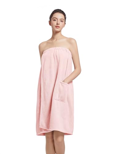 Women'S Soft Wrap Towel Full Length，Bath Robe After...