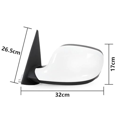 Rétroviseur BMW X1 E84 gauche blanc 3 broches accessoire auto pour angle mort - 7