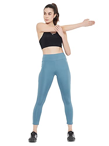 Image of Clovia Women's Snug Fit Active High-Rise Ankle-Length Tights