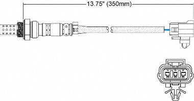 Sensor de Oxígeno Walker Products 3 Hilos miniatura 2