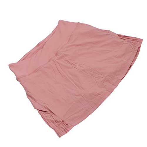 ZJchao Saias femininas de tênis com shorts internos cintura larga secagem rápida saia esportiva rosa