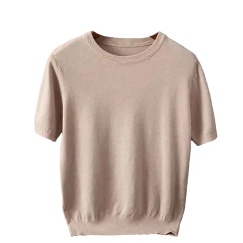 T-shirt en tricot épais homme Yeuyyben le haut idéal pour un style urbain gris