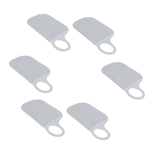 minkissy 6個 ミニ 洗濯板 洗濯物 たわし ボード 布類 洗濯 ボード 乾燥機 手洗い 洗濯板 小 洗面台 衣類 洗濯板 ミニ 洗濯板 ボード ミニ 衣類 洗濯板 または グレー