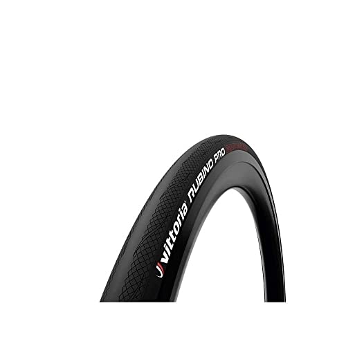 Vittoria Rubino Pro IV Graphene 2.0 - Performance Road Bike Tire - Tubeless Ready - Foldable Bicycle Tires (700x30c, Full Black)
