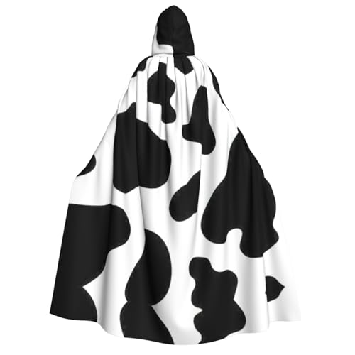 Cape médiévale homme motif vache pour un costume Halloween rapide et drôle
