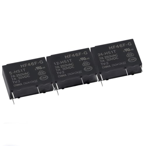 Relais miniature HF46F-G 12V DC commutateur fiable 7A 250V AC