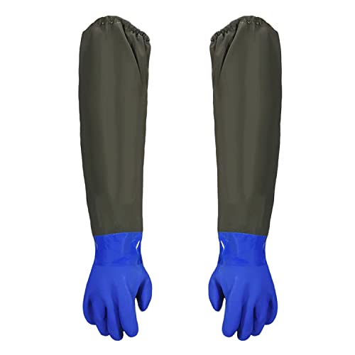 Guantes de protección química, guantes largos de goma, guantes pa...