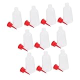 WEKAMOS Nadelspitzen Klebstoffflaschen 10 Stück 100 Ml Ldpe Quetschflaschen Mit Rotem Verschluss Für Bastelarbeiten Und Feine Applikationen