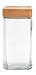 Anchor Hocking 2-Quart Stackable Jars with Bamboo Lids, Set of 4