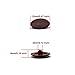 Luomorgo Home Office Screw Cap Cover Self-Tapping Plastic (Brown) 100pcs
