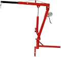 HQCUZZY Engine Hoist Lifting Cranes 500Lb Pickup Truck Hydraulic PWC Dock Jib Engine Hoist Crane Hitch Mount Lift 2" Hitch Mount Red Electric Hoists