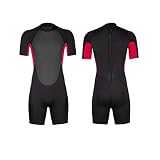 Homruilink Kids Shorty Wetsuits,Back Zip Short Sleeve Spring Wetsuit 3mm Neoprene Thermal Swimsuit f