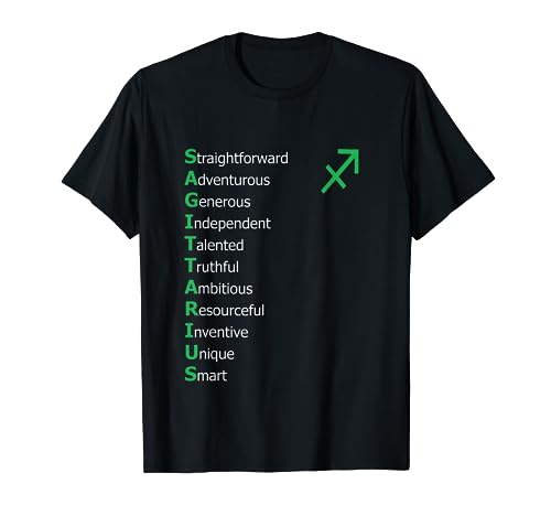 Sagittarius Personality Astrology Zodiac Sign Horoscope T-Shirt