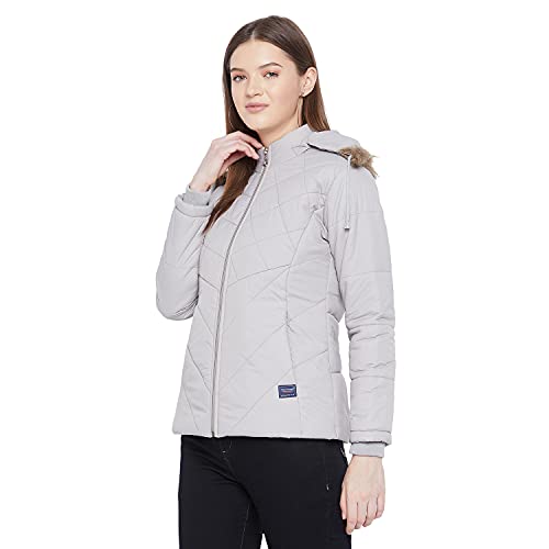Image of VERO AMORE Women's Black winter wear full sleeve solid parka Jacket-2175A