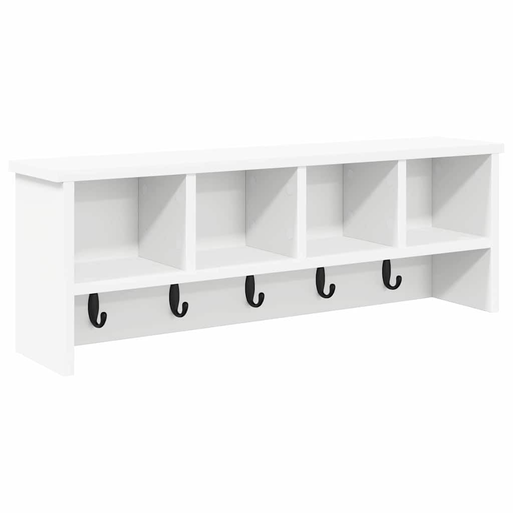 Générique Porte-Manteau Mural Blanc 75 x 16 x 26 cm Bois d'ingénierie,874315