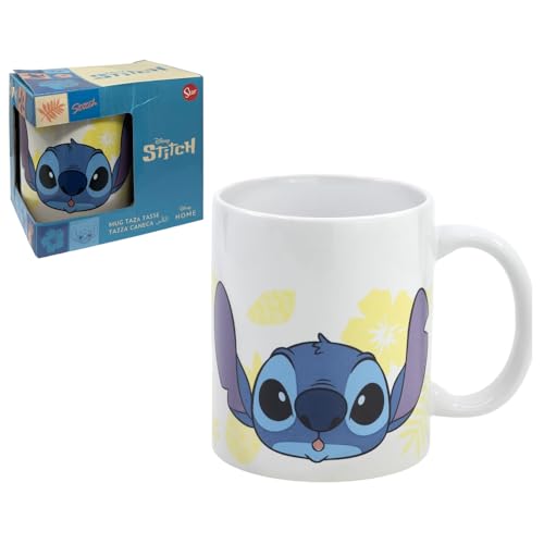 Taza Stitch Disney de cerámica modelo Mug 325 ml taza de desayuno para niños Taza Stitch Disney de cerámica modelo Mug 325 ml taza de desayuno para niños