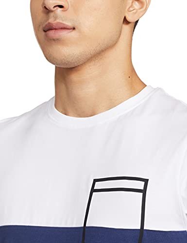 Image of Pepe Jeans Men's Letter Print Regular T-Shirt (PM507364 Eton Blue S)