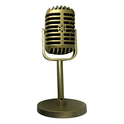 Image of ATORSE Classic Retro Vintage Style Microphone Prop Photography Props Old Mic Golden|Musical Instruments & Gear|Pro Audio Equipment|Microphones & Wireless Systems