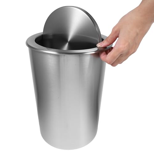 Caneca de basura redonda empotrada de acero inoxidable Beaupretty miniatura 7