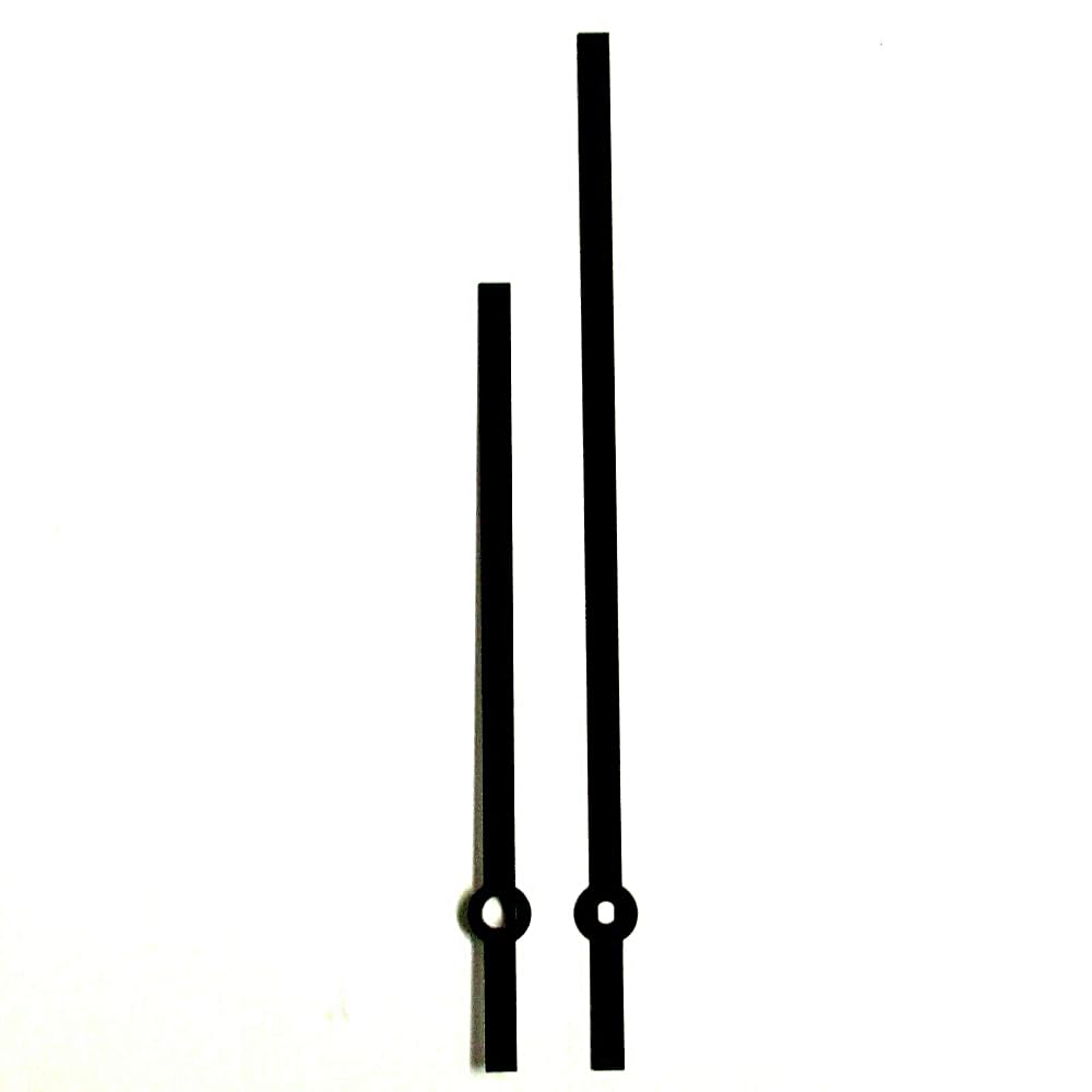 Replacement Black Metal Clock Hands Compatible With German Euroshaft Mechanism Movements DIY Repair 140mm