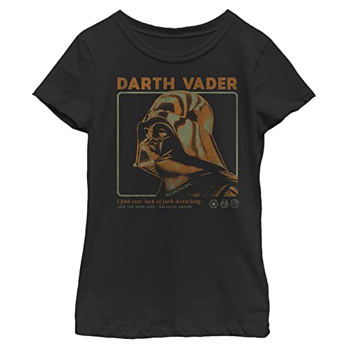 T-shirt Star Wars Vader Box fille noir taille M en coton confortable