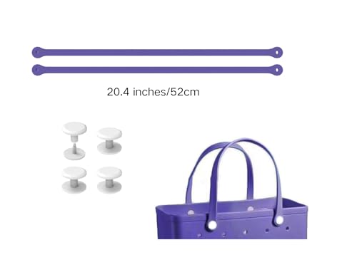 Image of Replacement Straps for S /M Rubber Beach Bag, Replacement Handles with 4 Snaps, EVA Bag Strap Replacement