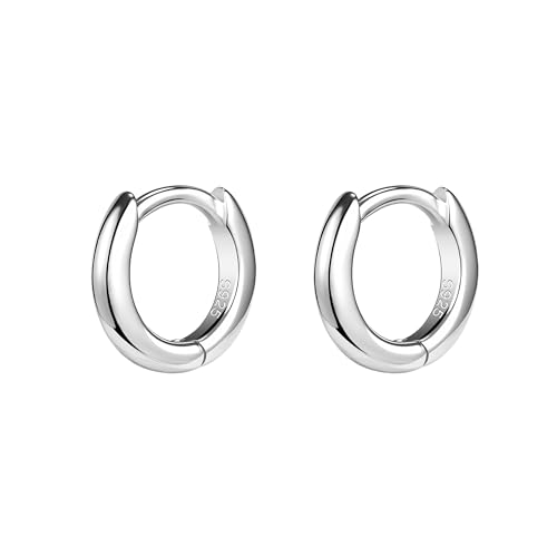 AoedeJ 925 Sterling Silver Hoop Earrings for Women Small Hoopsfor Second Hole Hoops Sterling Silver Huggie Earrings for Girls