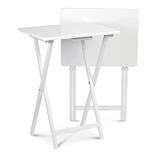 PJ Wood 2-Piece Folding Snack Tray Set