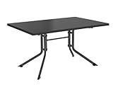 wetterfest und pflegeleicht Kettler Klapptisch, 140 x 95 cm, anthrazit/anthrazit