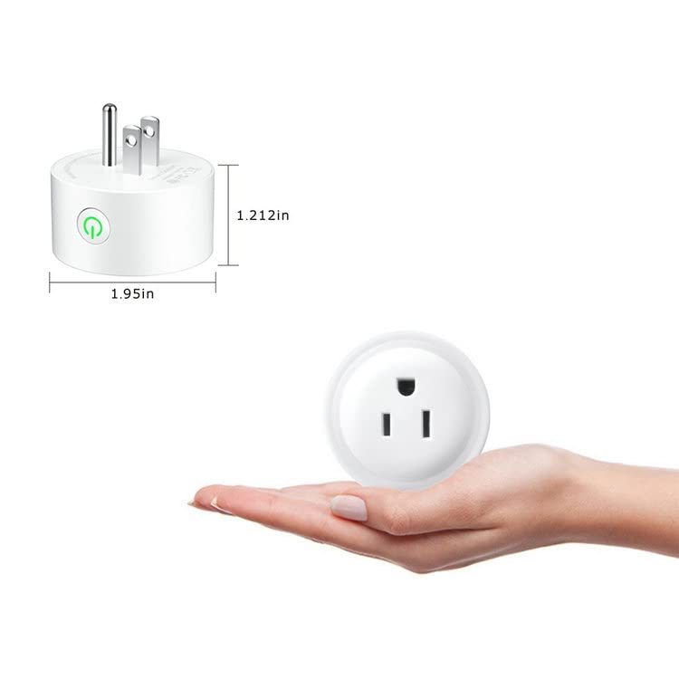 Wi-Fi Plug with Alexa Google Home Smart Life Smart Home Hub Timer Schedule Mini Wireless Outlet No Hub — view 8