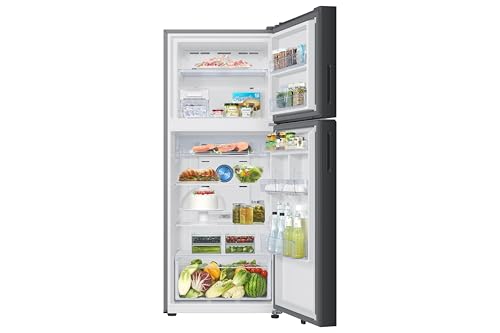 Image of Samsung 396 L, 2 Star, Convertible 5-in-1, Digital Inverter, Frost Free Double Door, WiFi Enabled Bespoke AI Refrigerator (RT41DB6A4B22HL, Clean Black)