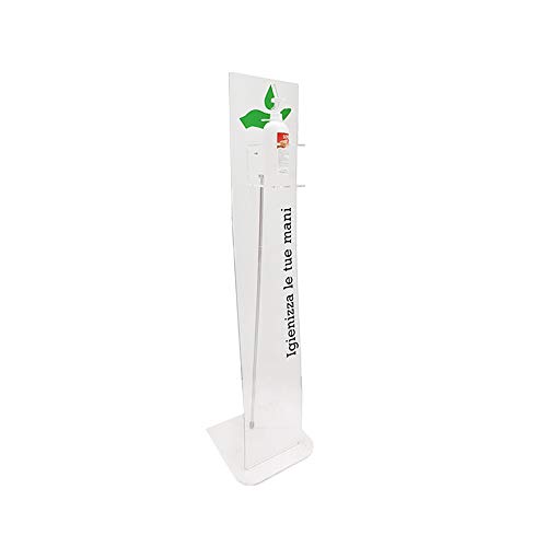 Colonnina igienizzante in plexiglass, per dispenser gel disinfettante mani...