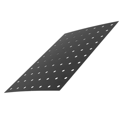 Tablero perforado de metal negro panel organizador mural de herramientas y cocina