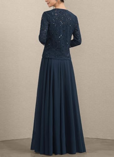 Women's Mother of The Bride Dresses for Wedding Chiffon Lace Formal Grandmother of The Bride Dresses with Jacket4