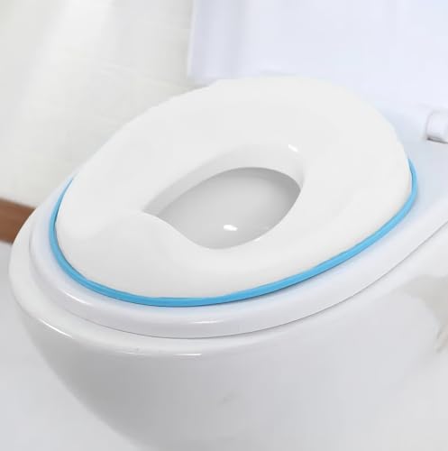 Image of BabySafeHouse Potty Training Toilet Seat Cover with Storage Hook, Blue