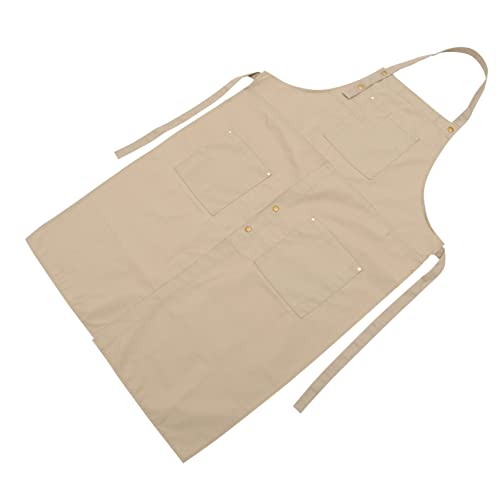 Yardenfun Pottery Apron Bib Apron Dishwashing Apron Men Apron Heavy Duty Vinyl Apron Painting Apron Garden Aprons for Women with Pockets Apron Women Ceramics Apron Hair Stylist Apron Canvas