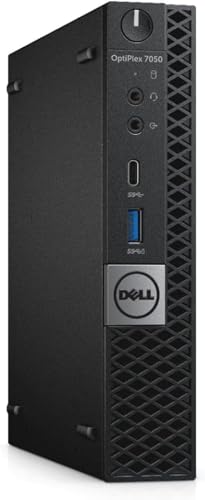 Dell Optiplex 7050 Tiny Mini PC i5-6th, RAM 16 GB, M.2 SSD 128 GB, Display Port, HDMI, Wi-Fi USB + Windows 11 Pro (Ricondizionato)