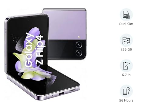 Samsung Galaxy Flip4 256/8 GB Mobile Phone, Bora Purple (International Version)