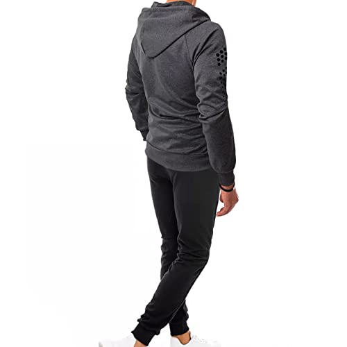 Men's Casual Tracksuits 2 Piece Outfit Full Zip Hooded Sweatshirts miniatura 2