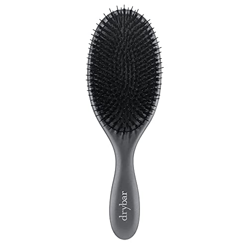 Drybar Flat Mate Boar Bristle Hair Brush, Dark Grey