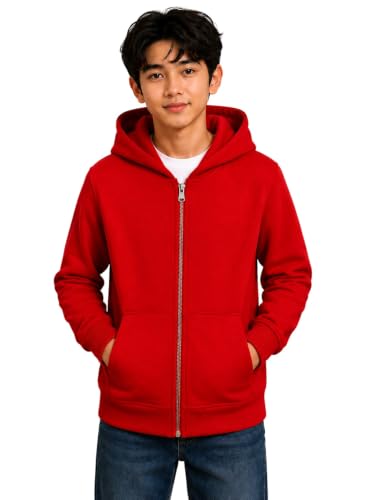 Image of ADBUCKS Rich Cotton Full Sleeves Zipper Jacket with Hoodies for Boys