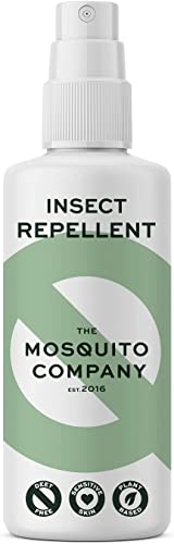 The Mosquito Company, 100ml Travel-Sized Natural DEET Free Formula, Child Friendly, Protects for Up to 8 Hours - Mosquitoes, Midges and Other Biting Insects - Protection for Any Destination.