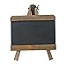 Woideklu Tabletop Chalkboard Sign Wood Blackboard Menu Board Chalk Board for Cafe Business Office