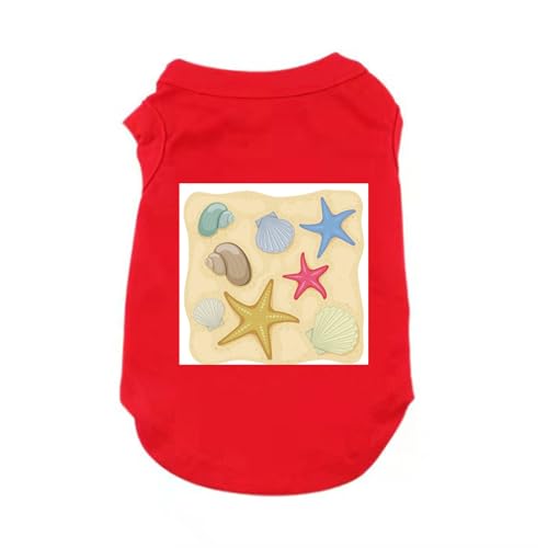 CNJKS 犬 犬用 Tシャツ シンプル 無地 ドッグウェア 犬服 超小型犬 小型犬 中型犬 抜け毛対策 小型犬用 中型犬用 大型犬用 超大型犬用 夏対策 お散歩 お出かけ かわいい 北欧 レッド 虫よけ 速乾