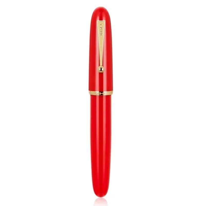 PURYN Stylo plume ivoire grande taille en résine avec grand convertisseur EF/F/M pour papeterie, fournitures scolaires (10, 0,5)