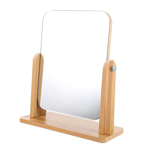 Espejo de maquillaje simple con base para baño