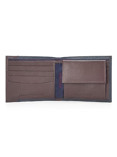 TOMMY HILFIGER Mudcreek Leather Global Coin Wallet for Men - Brown & Tan, 4 Card Slots 4 31R9UZVTRsL